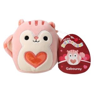 NWT 4.5” Gabourey the Flying Squirrel Valentine Squishmallow